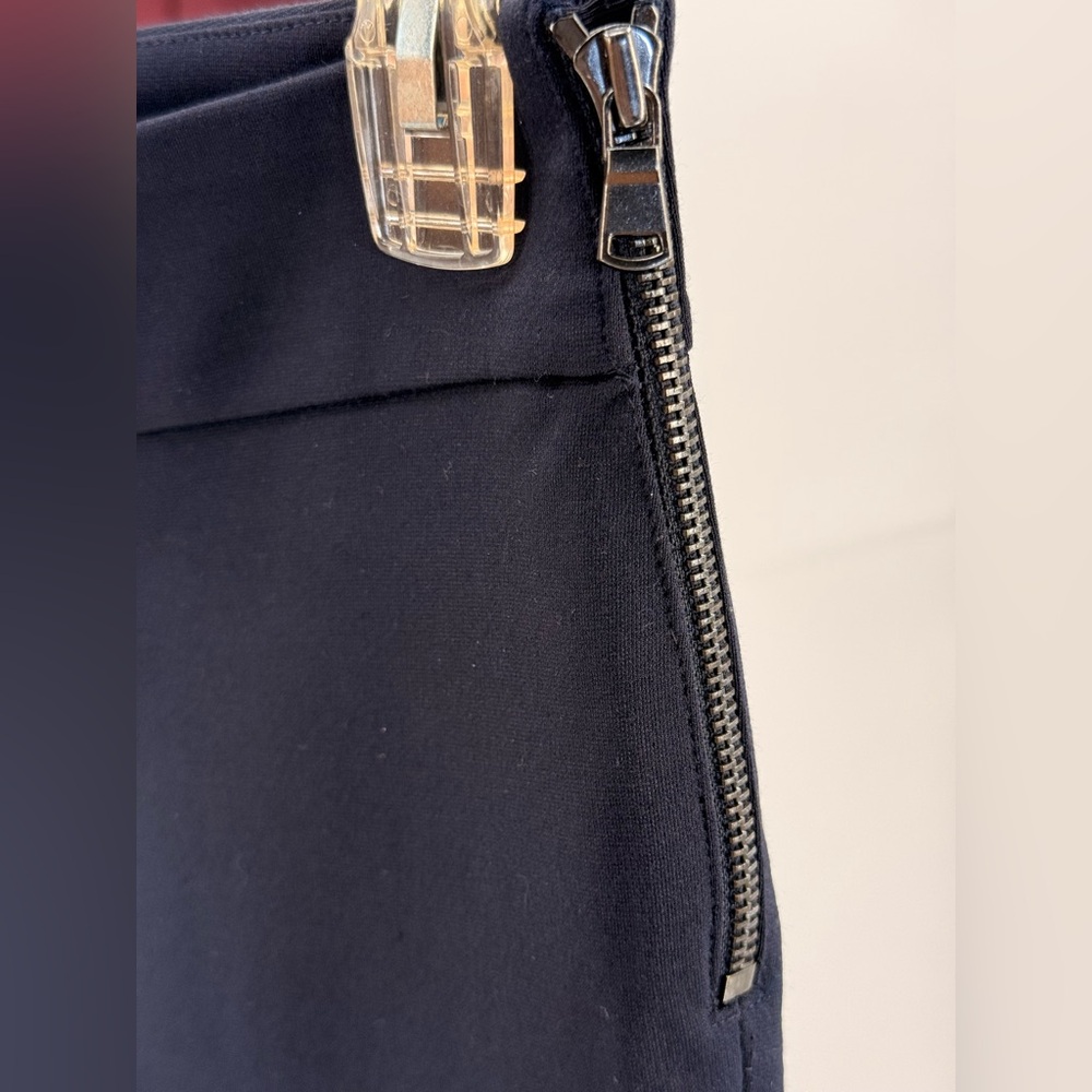 Ann Taylor Navy Blue Skinny Ankle Pants High Rise Slim Fit Office Work Trousers - Picture 5 of 11